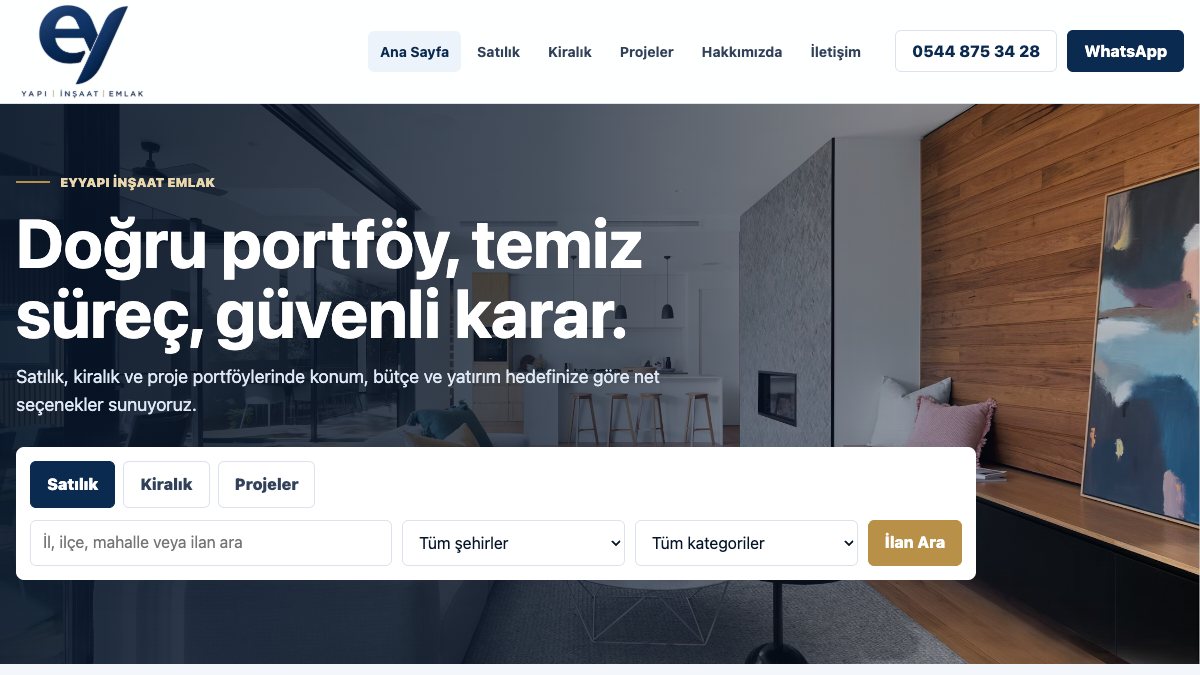 EYYAPI İnşaat Emlak